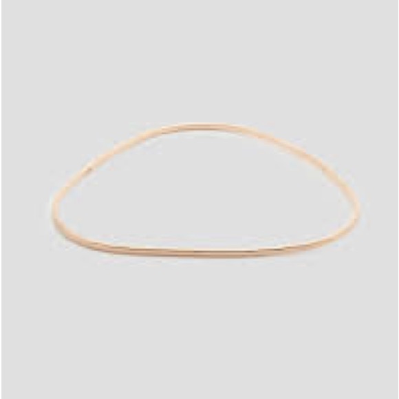 New Melissa Joy Manning 14k Pink Gold Heavyweight Triangle Bangle Bracelet